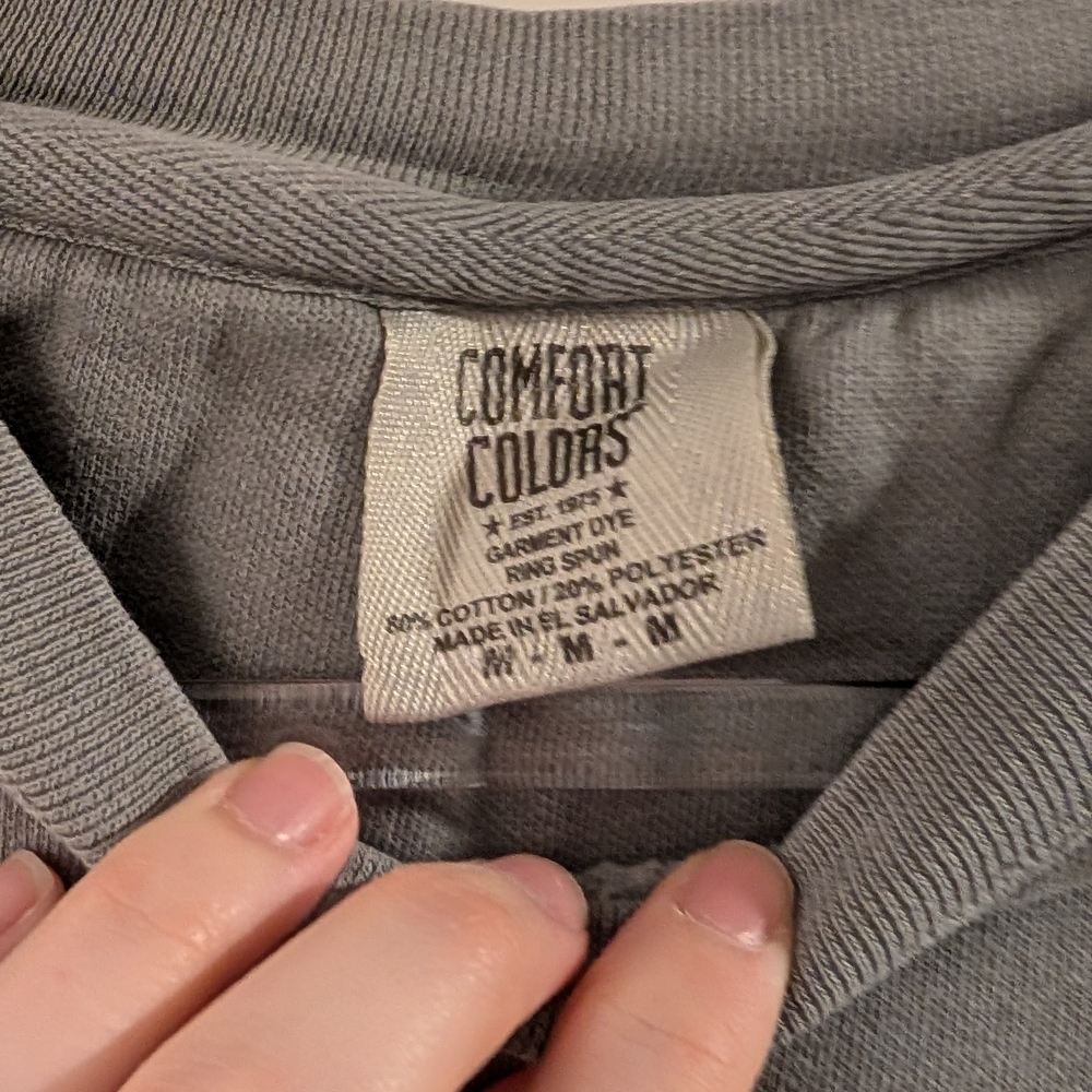 Comfort Colors Halloween Spooky Gray Sweatshirt - Picture 2 of 3